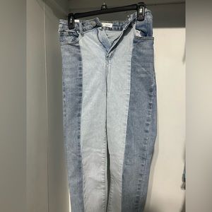 two-toned jeans